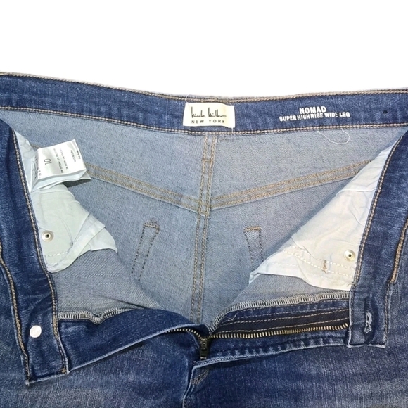 Nicole Miller New York Nomad Super High Rise Wide Leg Jeans Women’s Size 10 Blue - Picture 6 of 10